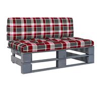 Bois de Pin Imprégné de Noir Canapé Central Palette de Jardin Patio vidaXL