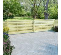 Bois de Pin Imprégné Portillon Jardin Vert 100x100cm Terrasse Clôture vidaXL