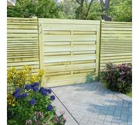 vidaXL Portillon Bois de pin imprégné FSC 100 x 100 cm Vert