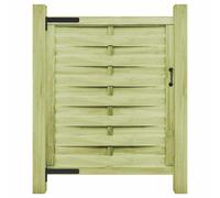 vidaXL Portillon de jardin Bois de pin imprégné FSC 100 x 125 cm Vert