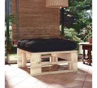 Bois de Pin Imprégné Pouf Palette de Jardin Table Basse Repose-pied vidaXL