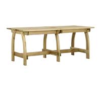 Bois de Pin Imprégné Table de Jardin 220x74x75 cm Terrasse Extérieur vidaXL