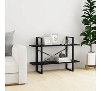 Bois de Pin Massif Bibliothèque à 2 Niveaux 100x30x70cm Etagère à Livre vidaXL