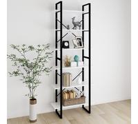 Bois de Pin Massif Bibliothèque à 3 Niveaux Blanc 80x30x105 cm Etagère vidaXL