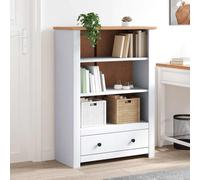 vidaXL Bibliothèque Assortiment Panama en pin massif 80x35x110 cm Blanc