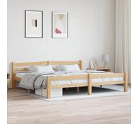 vidaXL Cadre de lit 160x200 sans matelas blanc en bois de pin massif 322072