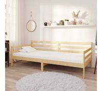 Bois de Pin Massif Lit avec Matelas 90x200 cm Lit d'Invité Canapé-lit vidaXL