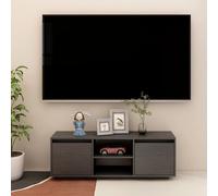 Bois de Pin Massif Meuble TV Marron Miel 110x30x40 cm Armoire Basse vidaXL