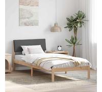 Bois de pin Massif tête de lit Moderne Plateau Marron 100 x 200 cm