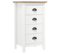 Bois de Pin Solide Buffet 46x35x80 cm Dressoir Commode Meuble Rangement vidaXL