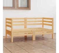 Vidaxl Canapé À 2 Places De Jardin Bois De Pin Solide