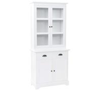 vidaXL Vaisselier avec 4 portes MDF et Bois de pin 80 x 40 x 180 cm