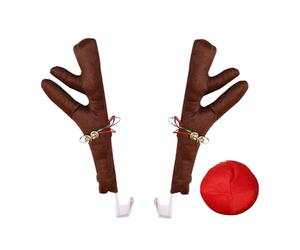 Bois De Renne Pour Voitures | Décorations Automobile Cerf Des Fêtes | Antilles en Peluche pour Saison de Chasse Parade de Noël Fête Thème Renne Décor Festif