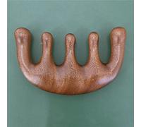 Bois De Santal Massage Peigne Tête Méridien Cuir Chevelu Peigne Visage Yeux Épaule Cou Grattage Perte De Cheveux Large Dent Peigne,F