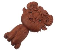 Bois de Santal Rouge Brosse à Cheveux Massage Doux, Zodiaque | Motifs Artistiques du Zodiaque, Poignée Ergonomique, Usage Salon et Maison, Idée Présent Année du Bouc