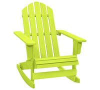 Bois de Sapin Chaise à Bascule de Jardin Adirondack Orange Fauteuil vidaXL