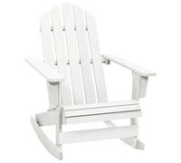 Bois de Sapin Chaise à Bascule de Jardin Adirondack Orange Fauteuil vidaXL