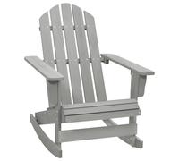 Bois de Sapin Chaise à Bascule de Jardin Adirondack Orange Fauteuil vidaXL