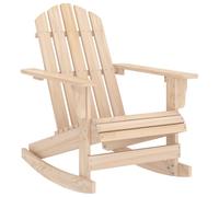Vidaxl Chaise ¿¿ Bascule De Jardin Adirondack Bois De Sapin Massif