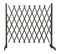 vidaXL Clôture en Treillis de Jardin Séparateur de Jardin Support pour Plantes Grimpantes Plate-Bande Extérieur Gris 120x60 314823