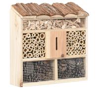 Bois de Sapin Hôtel à Insectes 30x10x30 cm Maison d'Abeilles Bourdon vidaXL