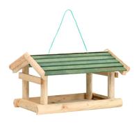 Bois de Sapin Mangeoire à Oiseaux Extérieur Maison d'Alimentation vidaXL