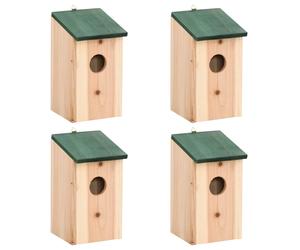 Bois de Sapin Massif 10x Nichoirs Cages à Oiseaux Jardin Extérieur vidaXL