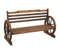 Bois de Sapin Massif Banc de Jardin 112 cm Patio Terrasse Extérieur vidaXL
