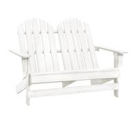 Bois de Sapin Massif Chaise de Jardin Adirondack 2 Places Gris Fauteuil vidaXL