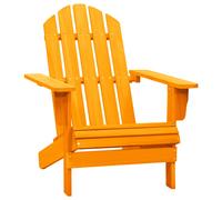 Bois de Sapin Massif Chaise de Jardin Adirondack Vert Fauteuil Patio vidaXL
