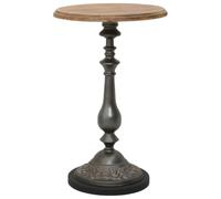 Bois de sapin massif rustique table d'appoint acier noire 40x64 cm marron | Table d'appoint en bois de sapin massif 40 x 64 cm Marron, moderne pour salon, design petite table d'appoint avec rangement
