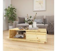 Bois de Sapin Massif Table Basse 110x50x33,5 cm Table d'Appoint Canapé vidaXL