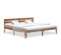 Bois de Sesham Massif Cadre de Lit 200x200 cm Double Adulte Chambre vidaXL