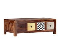 Vidaxl Table Basse 90x50x30 Cm Bois Massif Marron