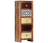 Bois de Sesham Solide Armoire Latérale Buffet Commode Rangement Salon vidaXL