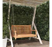 Bois de Teck Massif Balancelle 114x60x64 cm Siège de Balançoire Jardin vidaXL