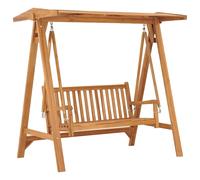 Bois de Teck Massif Balancelle 174 cm Siège de Balançoire Extérieur vidaXL