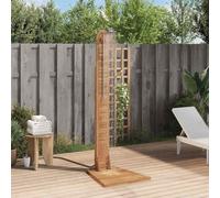 Bois de Teck Massif Douche de Jardin Salle de Bain Toilette Douchette vidaXL