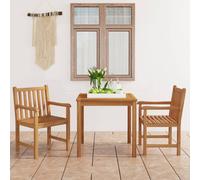 Bois de Teck Massif Ensemble de Salle à Manger d'Extérieur 5pcs Meubles vidaXL