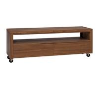 Bois de Teck Massif Meuble TV sur Roulettes 80x50x42 cm Table Basse vidaXL
