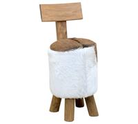 vidaXL Kruk massief teakhout bruin285206 Brun G