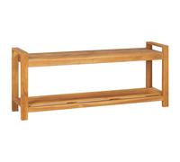 Bois de Teck Solide Banc 120 cm Salon Salle de Séjour Patio Jardin vidaXL
