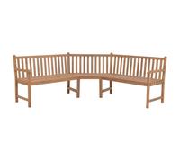 Vidaxl Banc D'angle De Jardin 185x185x90 Cm Bois De Teck Solide