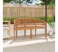 vidaXL Banc de jardin en forme de banane 200 cm Bois de teck solide
