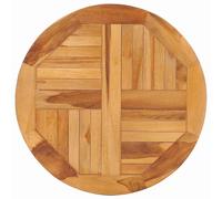 Bois de Teck Solide Disque de Table Rotatif Plaque Tournante Durable vidaXL