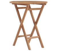 Vidaxl Table Pliable De Jardin 60x60x75 Cm Bois De Teck Solide