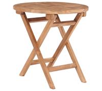 Bois de Teck Solide Table Pliable de Jardin Table Basse Extérieur Patio vidaXL