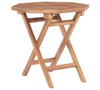 Bois de Teck Solide Table Pliable de Jardin Table Basse Extérieur Patio vidaXL
