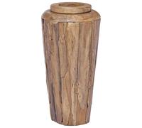 Bois de Teck Solide Vase de Décoration 40x100 cm Terrasse Extérieur vidaXL