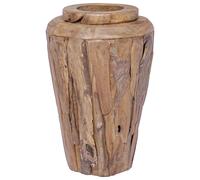Bois de Teck Solide Vase de Décoration 40x100 cm Terrasse Extérieur vidaXL